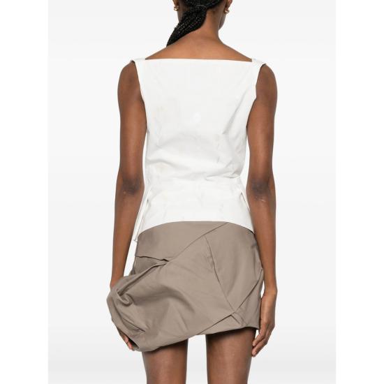 26SS 비비안웨스트우드 민소매 티셔츠 15050012 W01EN A207 WHITE - VIVIENNE WESTWOOD