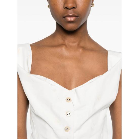 26SS 비비안웨스트우드 민소매 티셔츠 15050012 W01EN A207 WHITE - VIVIENNE WESTWOOD