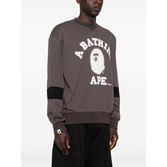 26SS 베이프 후드 티셔츠 001SWM331901C BLACK GREY BLACK - BAPE