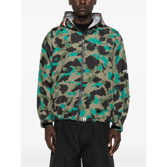 26SS 베이프 자켓 001LJM331902C GREEN GREEN BLACK - BAPE