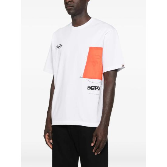 26SS 베이프 반팔 티셔츠 001CSM331903C WHITE - BAPE