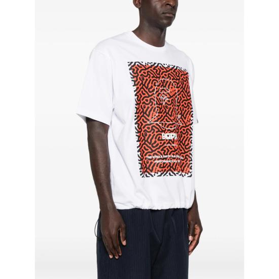 26SS 베이프 반팔 티셔츠 001CSM331904C WHITE SILVER - BAPE