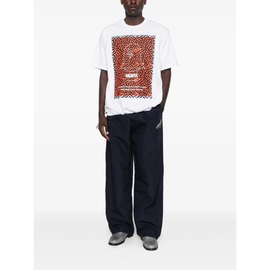 26SS 베이프 반팔 티셔츠 001CSM331904C WHITE SILVER - BAPE