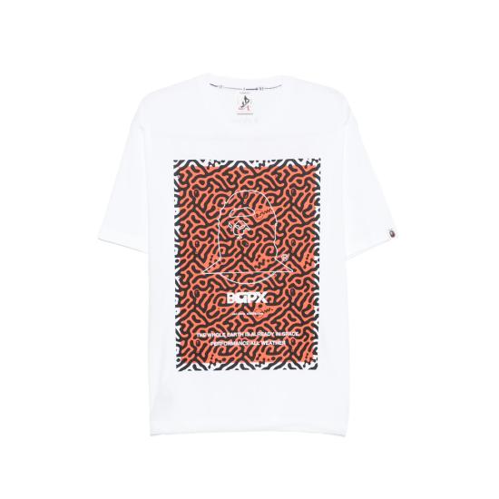 26SS 베이프 반팔 티셔츠 001CSM331904C WHITE SILVER