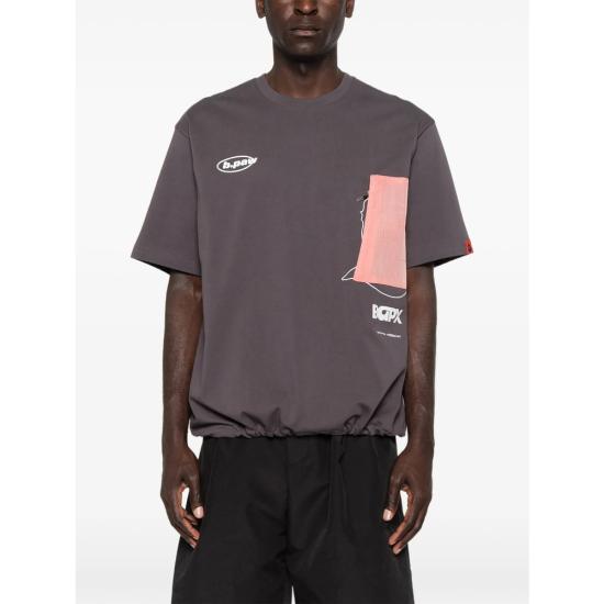 26SS 베이프 반팔 티셔츠 001CSM331903C CHARC BLACK - BAPE