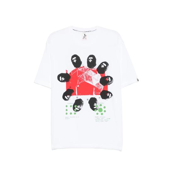 26SS 베이프 트레이닝 티셔츠 001CSM331906C WHITE