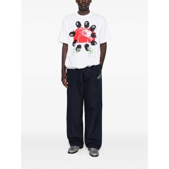 26SS 베이프 트레이닝 티셔츠 001CSM331906C WHITE - BAPE