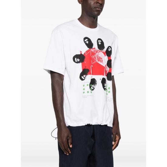 26SS 베이프 트레이닝 티셔츠 001CSM331906C WHITE - BAPE