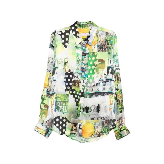 26SS 마틴로즈 긴팔 셔츠 401WF09422 GRN GREEN WHITE