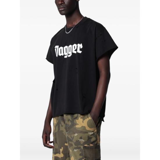 26SS 대거 반팔 티셔츠 10012 ALLES GUTE BLACK