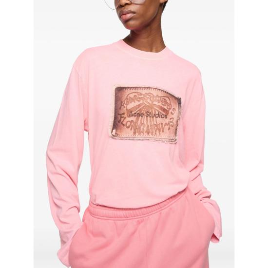 26SS 아크네 스튜디오 긴팔 티셔츠 CL0459 NPINK - ACNE STUDIOS