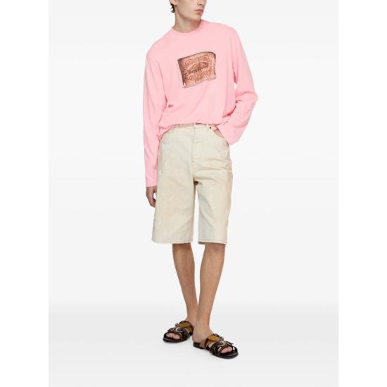 26SS 아크네 스튜디오 긴팔 티셔츠 CL0459 NPINK - ACNE STUDIOS