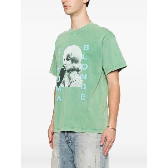 26SS 대거 반팔 티셔츠 11001 TRAUMA BLO GREEN - DAGGER