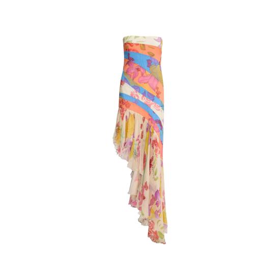 26SS 돈데 에스테반 미디 원피스 SS26 DRS 310 MULTI NEUTRALS BLUE