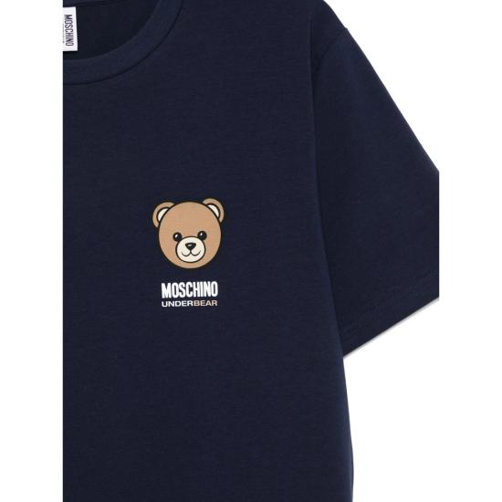 26SS 모스키노 반팔 티셔츠 4410 A0701 0290 BLUE - MOSCHINO