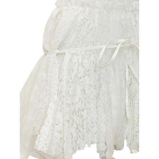 26SS JW앤더슨 미디 스커트 SK0209 PG1912 001 WHITE - JW ANDERSON