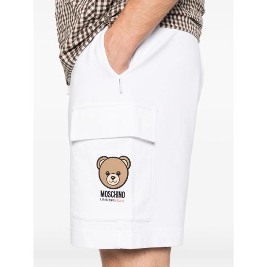 26SS 모스키노 숏팬츠 4409 A6802 0001 WHITE - MOSCHINO