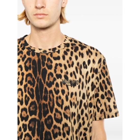 26SS 모스키노 반팔 티셔츠 9422 A0707 1888 NEUTRALS BLACK - MOSCHINO