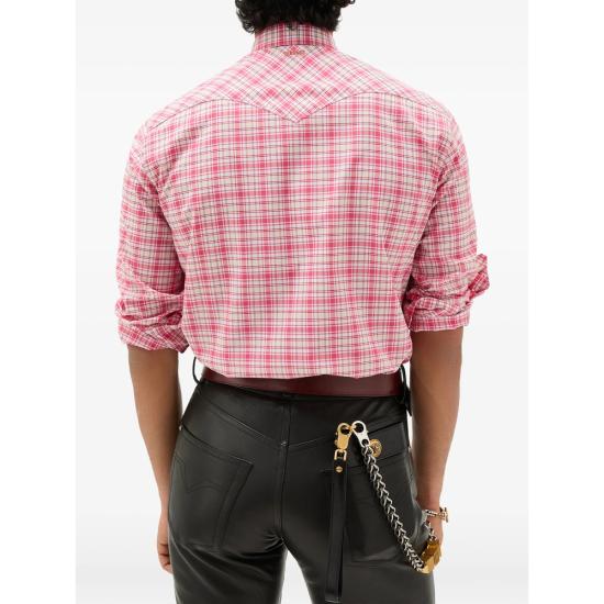 26SS 베르사체 긴팔 셔츠 1A17903 1024954 6R680 RED NEUTRALS - VERSACE