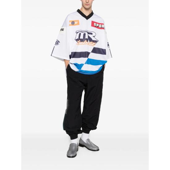 26SS 마틴로즈 탑 129JT10063 WHT WHITE BLUE - MARTINE ROSE