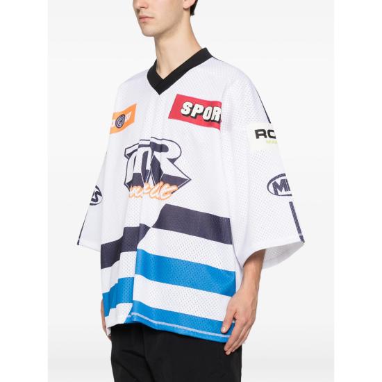 26SS 마틴로즈 탑 129JT10063 WHT WHITE BLUE - MARTINE ROSE