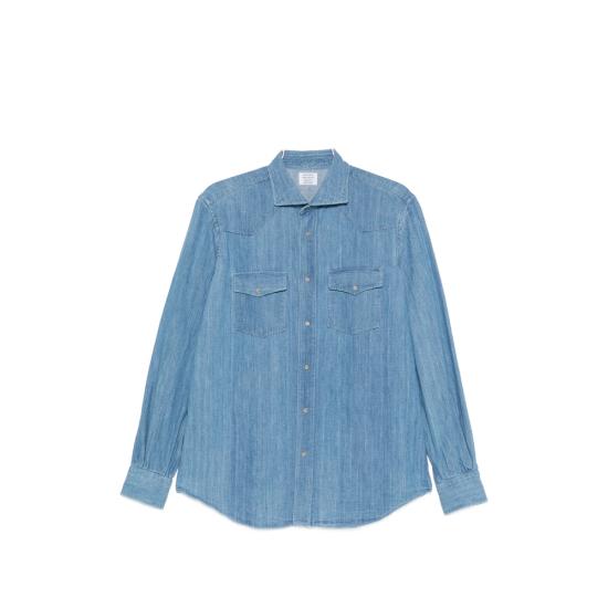 26SS 마짜렐리 데님 셔츠 CANVAS TEXANA BL2 BLUE