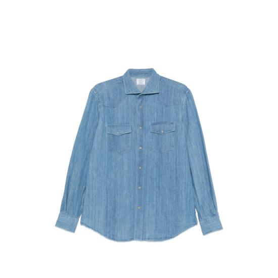 26SS 마짜렐리 데님 셔츠 CANVAS TEXANA BL2 BLUE