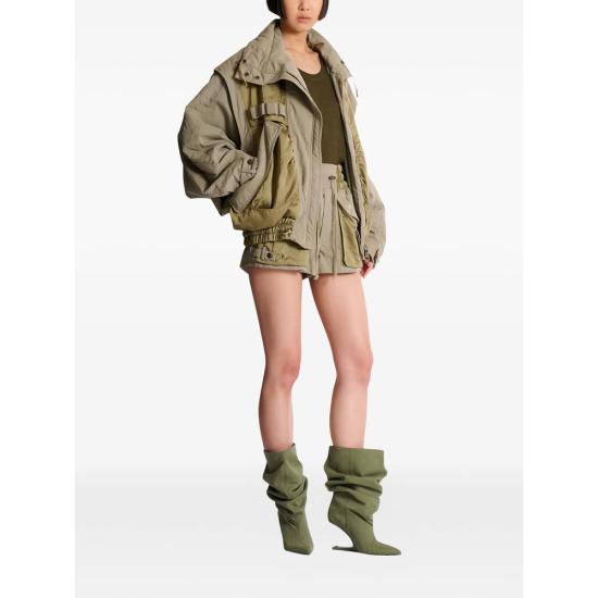 26SS 발망 봄버 자켓 GF0TFA90MI36 MI36 7GS GREEN - BALMAIN