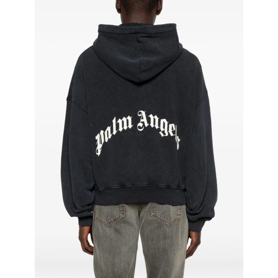 26SS 팜앤젤스 후드 티셔츠 PMBE02AS26 FLE005 1003 BLACK - PALM ANGELS