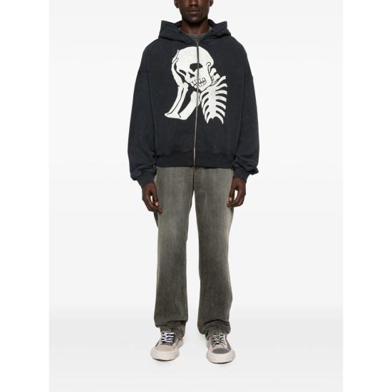 26SS 팜앤젤스 후드 티셔츠 PMBE02AS26 FLE005 1003 BLACK - PALM ANGELS