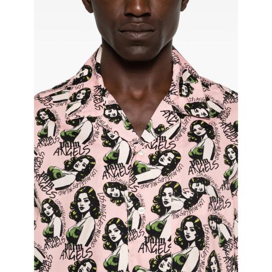 26SS 팜앤젤스 셔츠 PMGG00DS26 FAB001 3084 PINK - PALM ANGELS