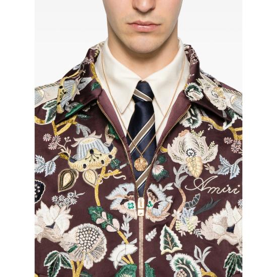 26SS 아미리 봄버 자켓 AMOUJA1099 TOBAC BROWN NEUTRALS - AMIRI