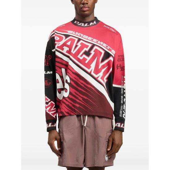 26SS 팜앤젤스 탑 PMAB05IS26 JER001 2510 RED BLACK - PALM ANGELS