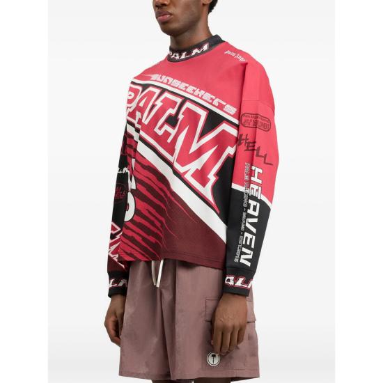 26SS 팜앤젤스 탑 PMAB05IS26 JER001 2510 RED BLACK - PALM ANGELS