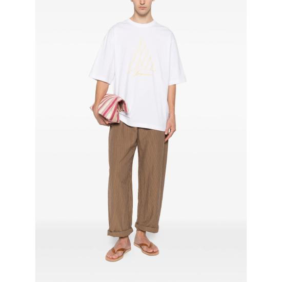 26FW 자크뮈스 반팔 티셔츠 TSU00321 AJ00285 1NH BROWN - JACQUEMUS