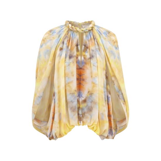 26SS 짐머만 블라우스 8747TS262 CITRU YELLOW BLUE