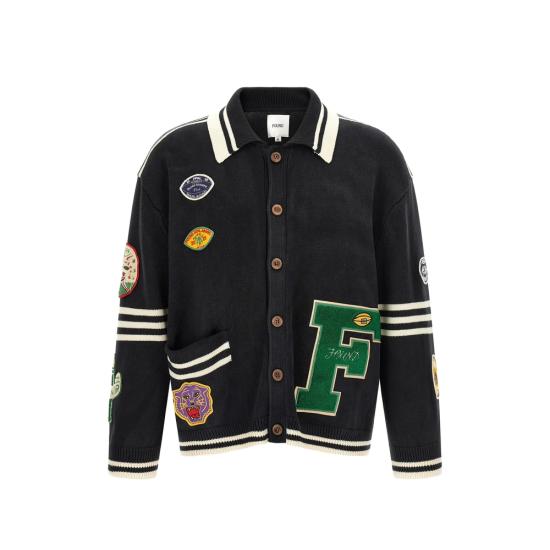 26SS Found 가디건 CA01012 0027 BLACK WHITE