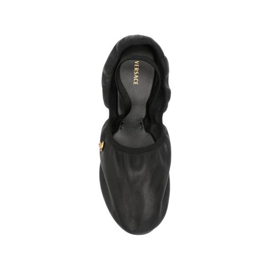 26SS 베르사체 플랫 슈즈 1A17427 1024165 1B55J BLACK - VERSACE