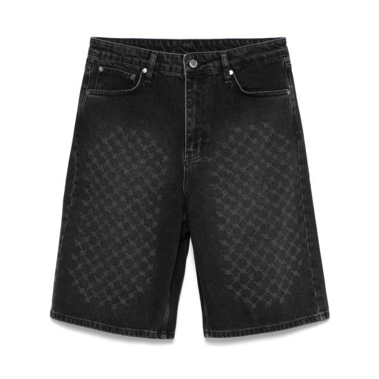 26SS 데일리 페이퍼 데님 숏팬츠 2610190 LASER MONO BLACK