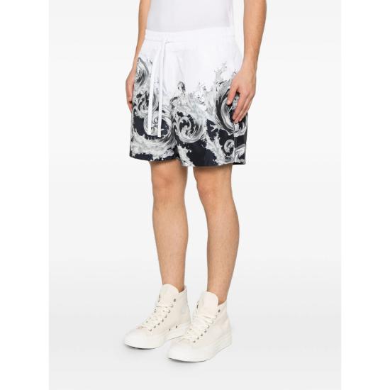 26SS 베르사체 숏팬츠 80GADD16 CQ23D V22 WHITE BLACK - VERSACE