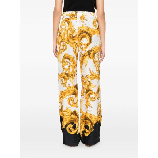 26SS 베르사체 팔라초 팬츠 80HAA1P2 NS833 GL1 WHITE YELLOW - VERSACE