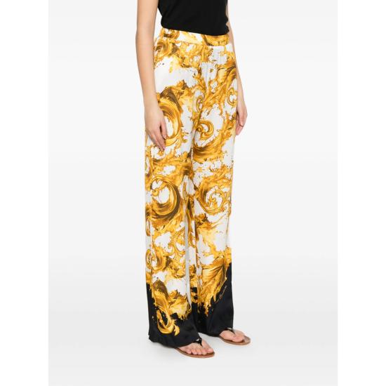 26SS 베르사체 팔라초 팬츠 80HAA1P2 NS833 GL1 WHITE YELLOW - VERSACE