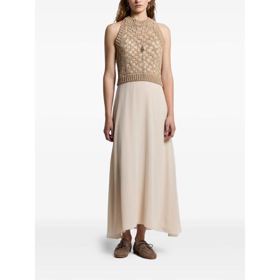 26SS 페세리코 롱 원피스 A82140F03 9308B 46B NEUTRALS