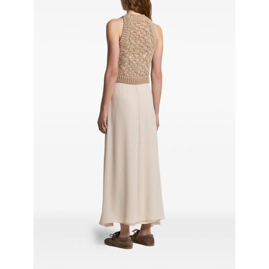 26SS 페세리코 롱 원피스 A82140F03 9308B 46B NEUTRALS - PESERICO