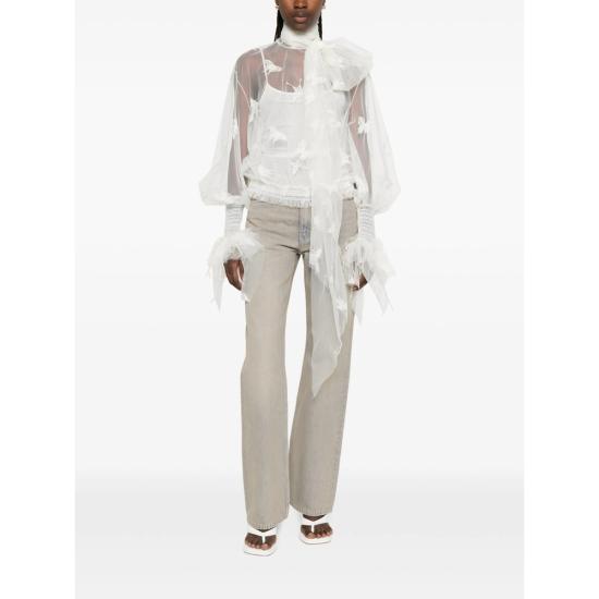 26SS 블루마린 블라우스 4C247A F0108 WHITE - BLUMARINE