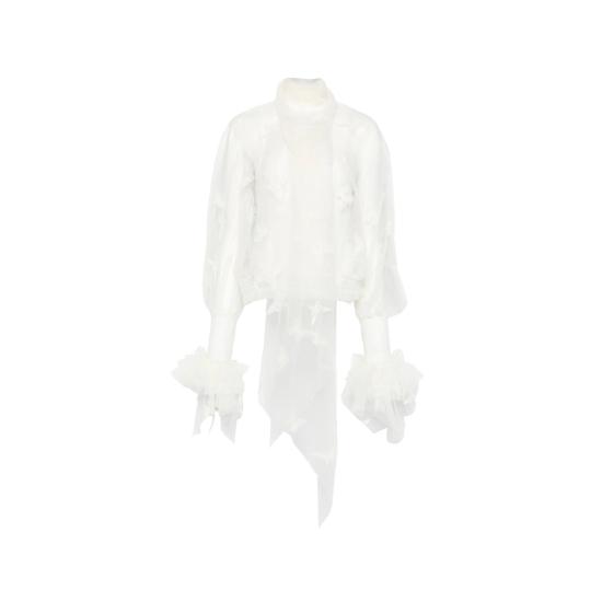 26SS 블루마린 블라우스 4C247A F0108 WHITE