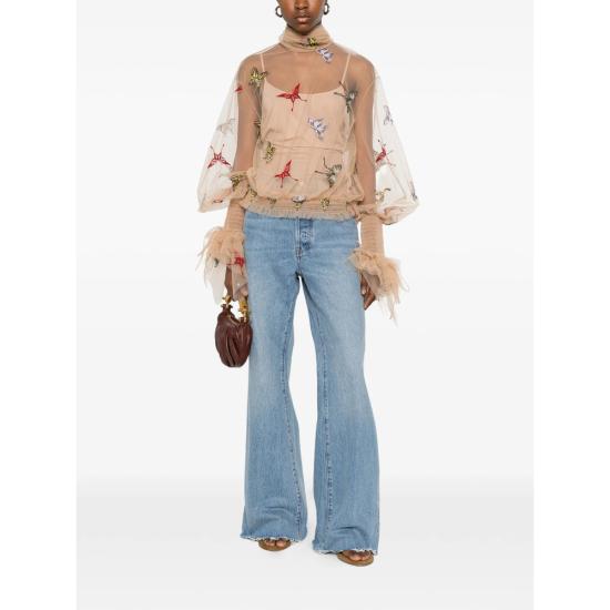 26SS 블루마린 블라우스 4C247A F8209 NEUTRALS BLUE - BLUMARINE