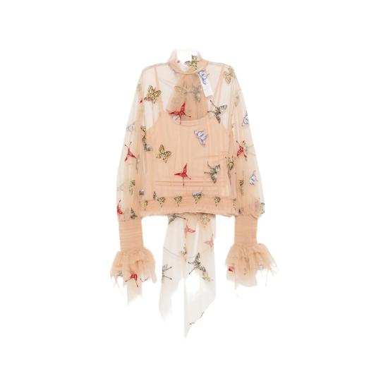 26SS 블루마린 블라우스 4C247A F8209 NEUTRALS BLUE