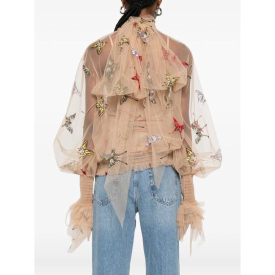 26SS 블루마린 블라우스 4C247A F8209 NEUTRALS BLUE - BLUMARINE