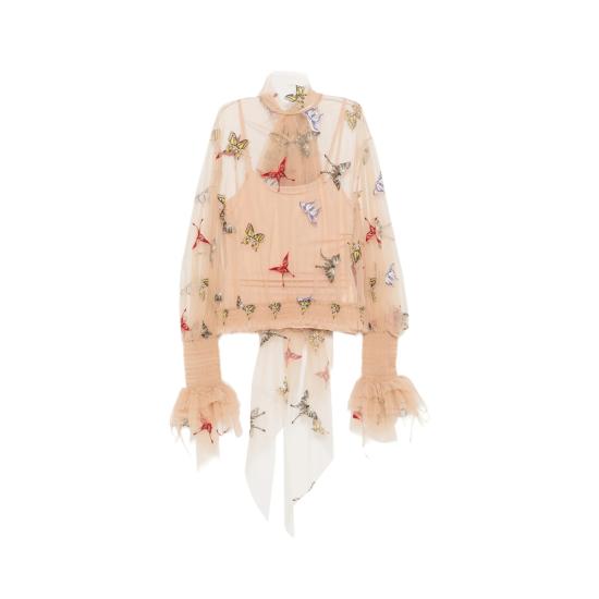26SS 블루마린 블라우스 4C247A F8209 NEUTRALS BLUE